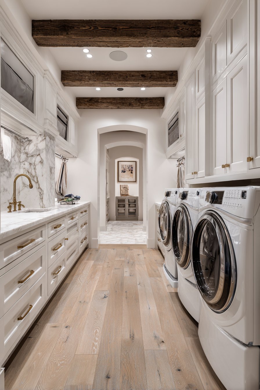 Dedicated Drying Zone with Built-In Systems