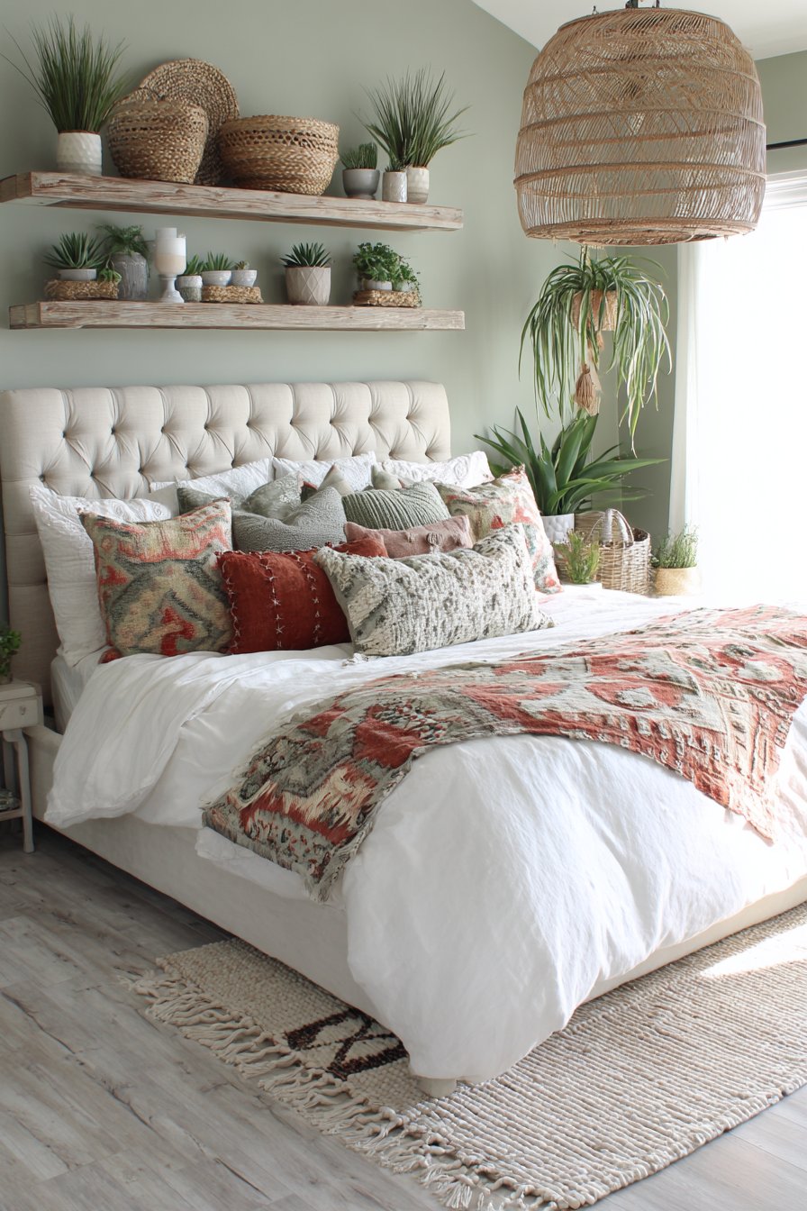 Plant-Filled Sage Green Sanctuary