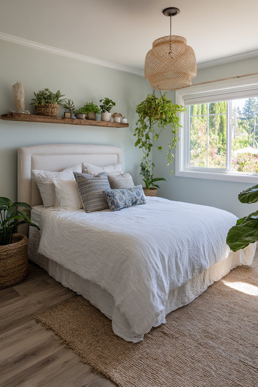 Plant-Filled Sage Green Sanctuary