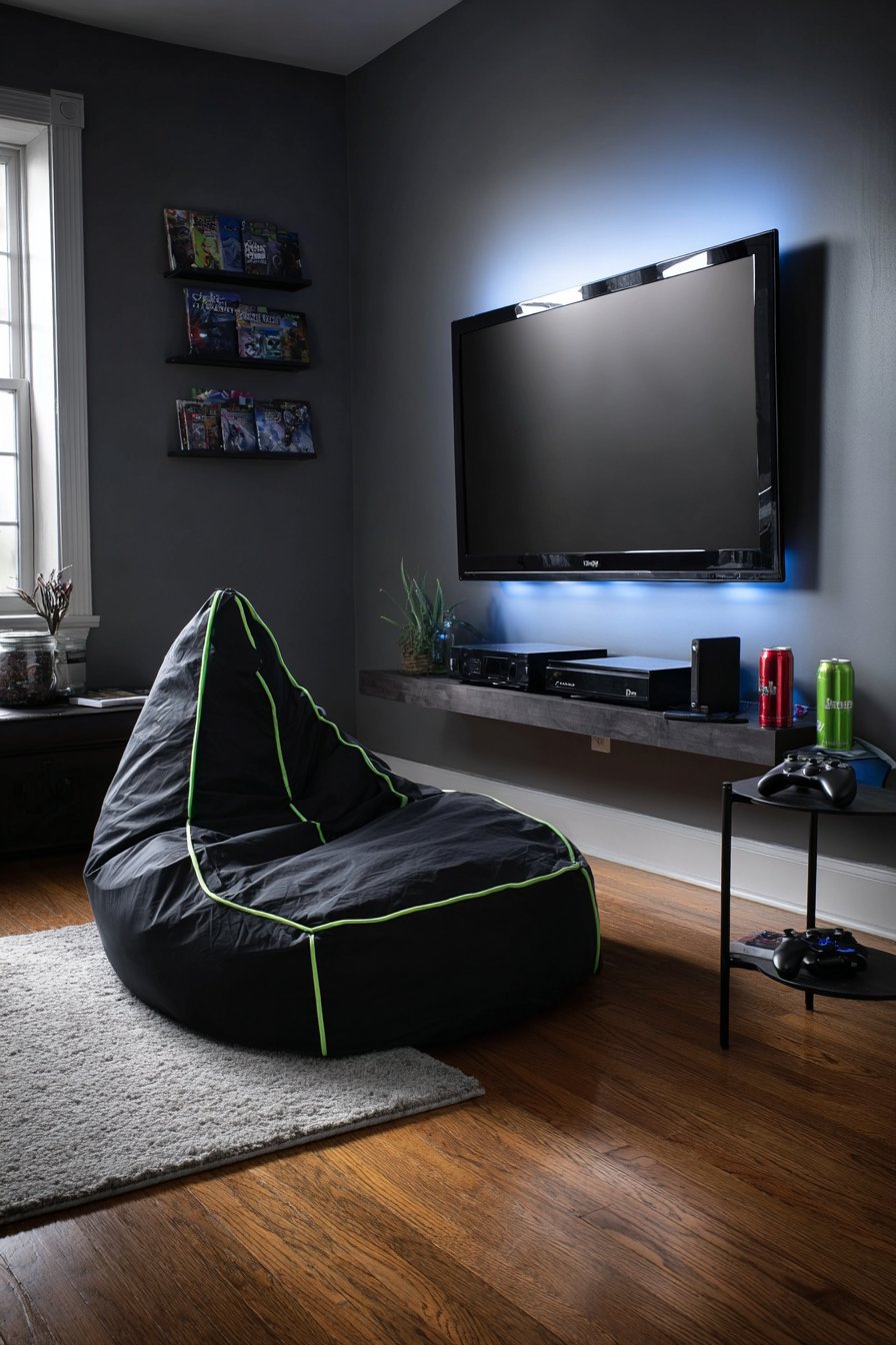 Console Gaming Entertainment Corner