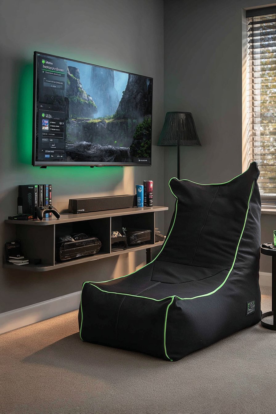 Console Gaming Entertainment Corner