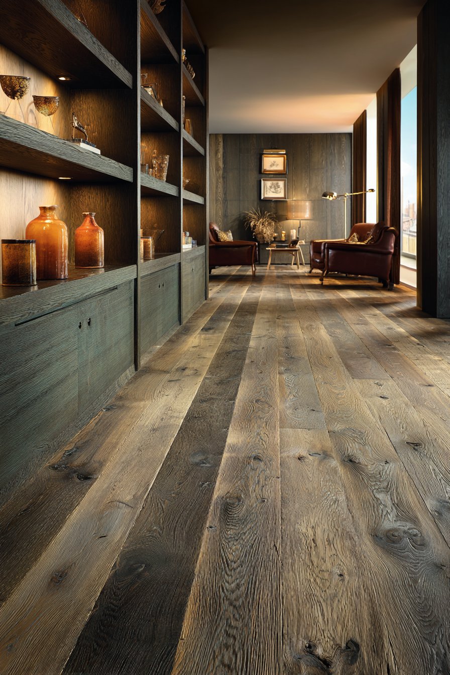 Sophisticated Built-In Library Wall