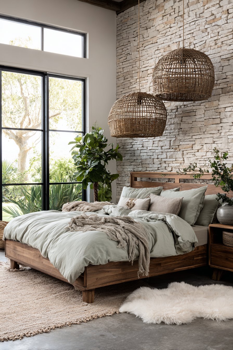 Stone Veneer Statement Wall