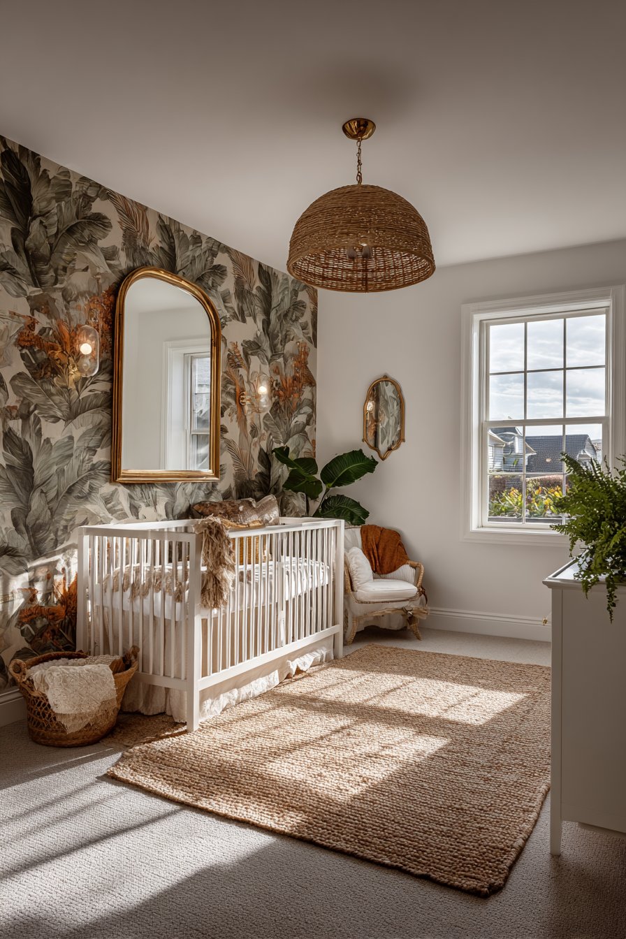 Bold Tropical Wallpaper Accent Wall