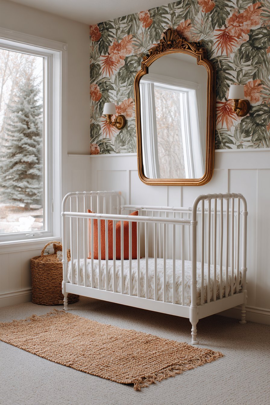 Bold Tropical Wallpaper Accent Wall