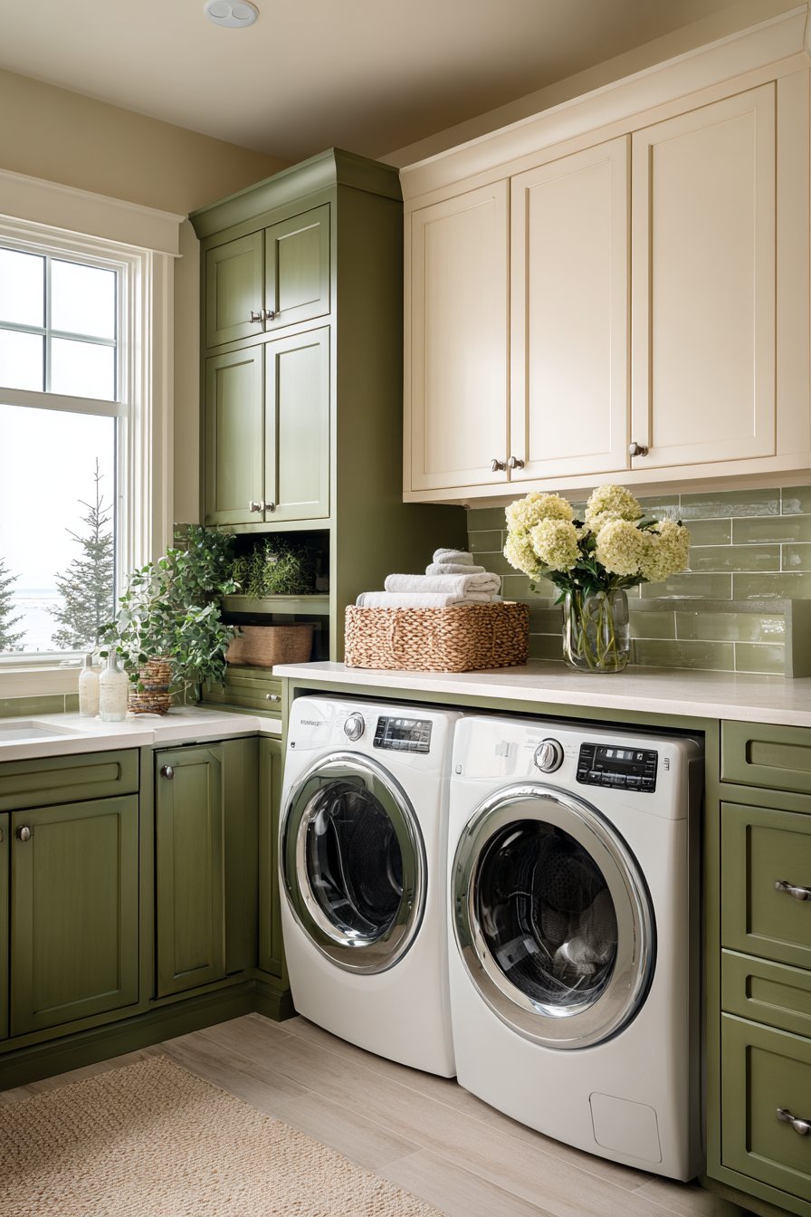 Forest Green and Cream Balance