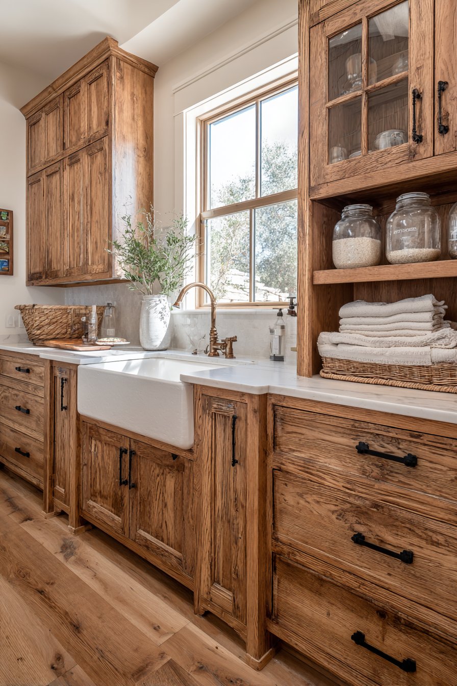 Farmhouse Rustic Wood with Vintage Character