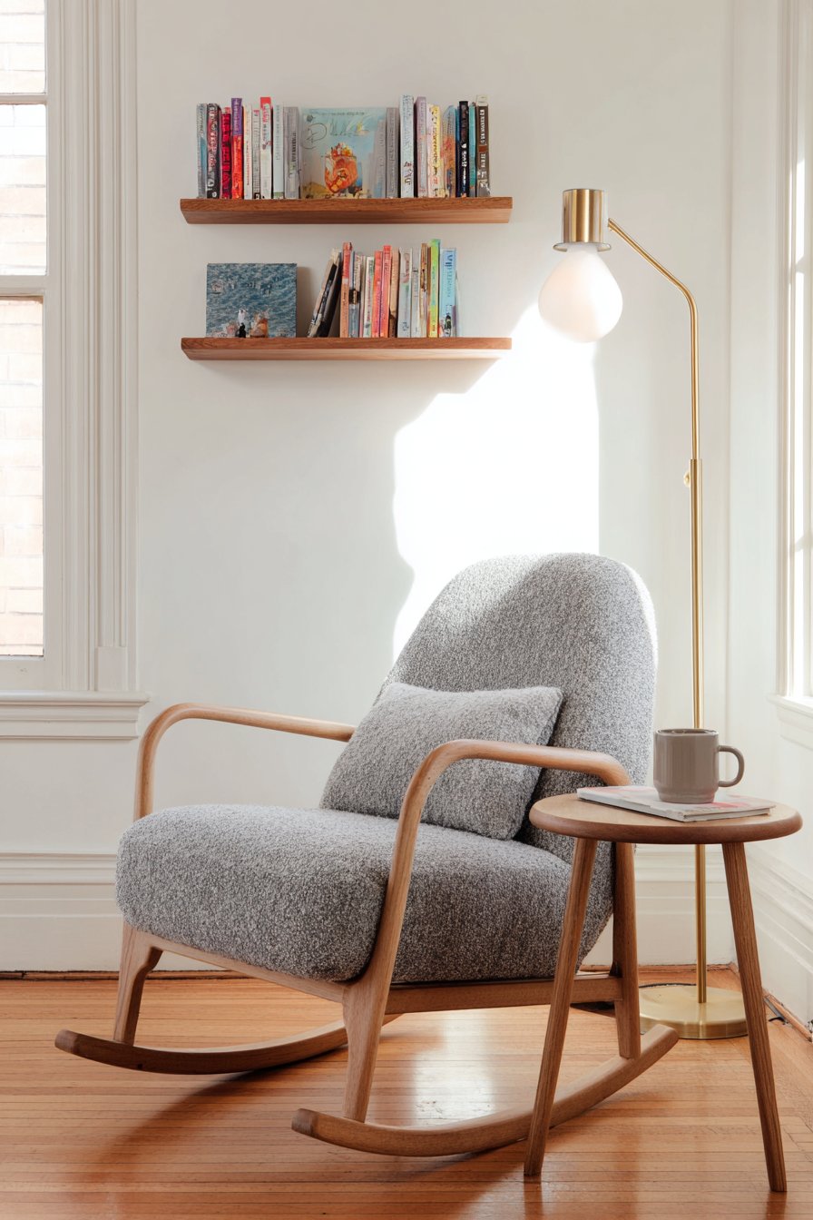 Cozy Reading Nook with Molded Plywood Comfort