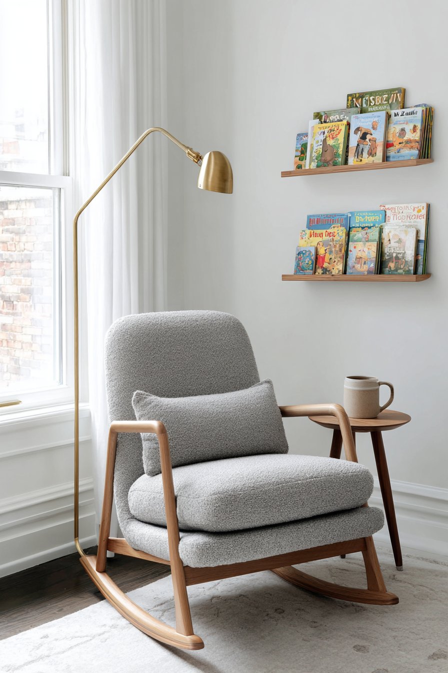 Cozy Reading Nook with Molded Plywood Comfort