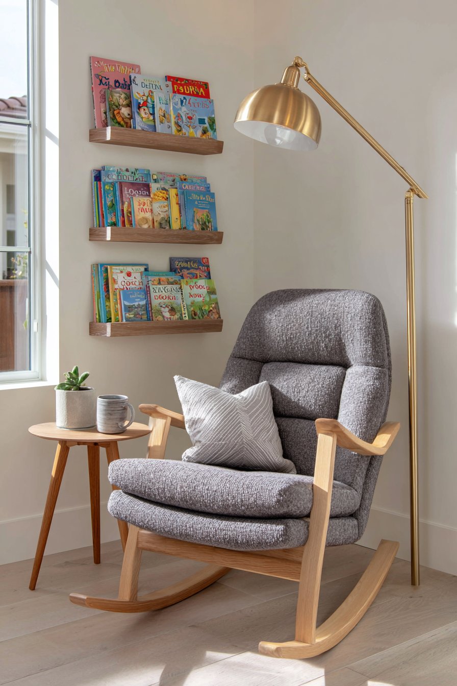 Cozy Reading Nook with Molded Plywood Comfort