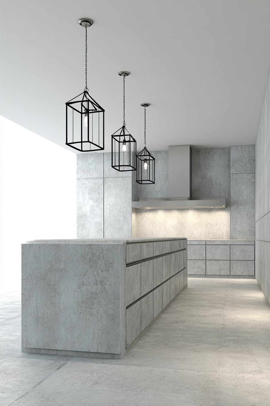 Monochromatic Grey with Concrete Textures