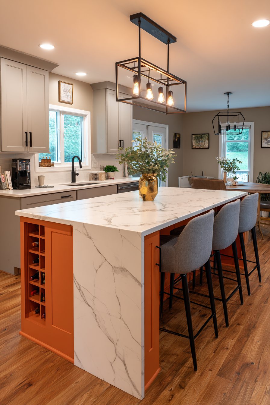 Contemporary Orange Island Centerpiece