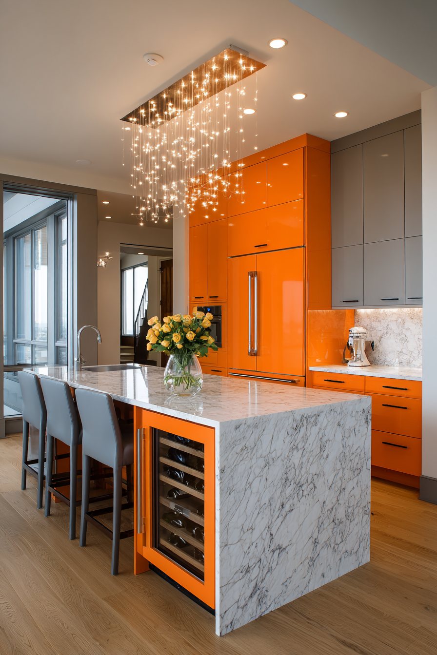 Contemporary Orange Island Centerpiece