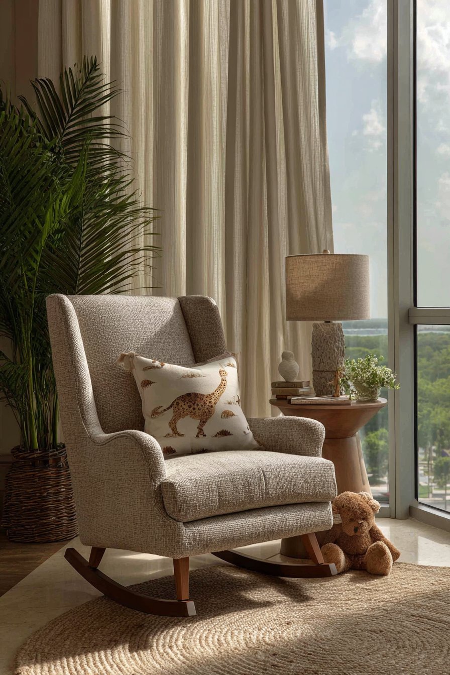 Cozy Safari Reading Nook Retreat