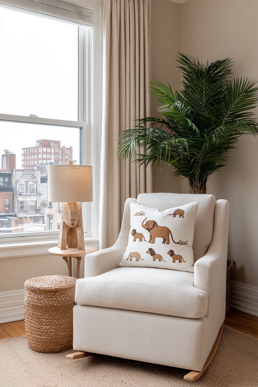 Cozy Safari Reading Nook Retreat