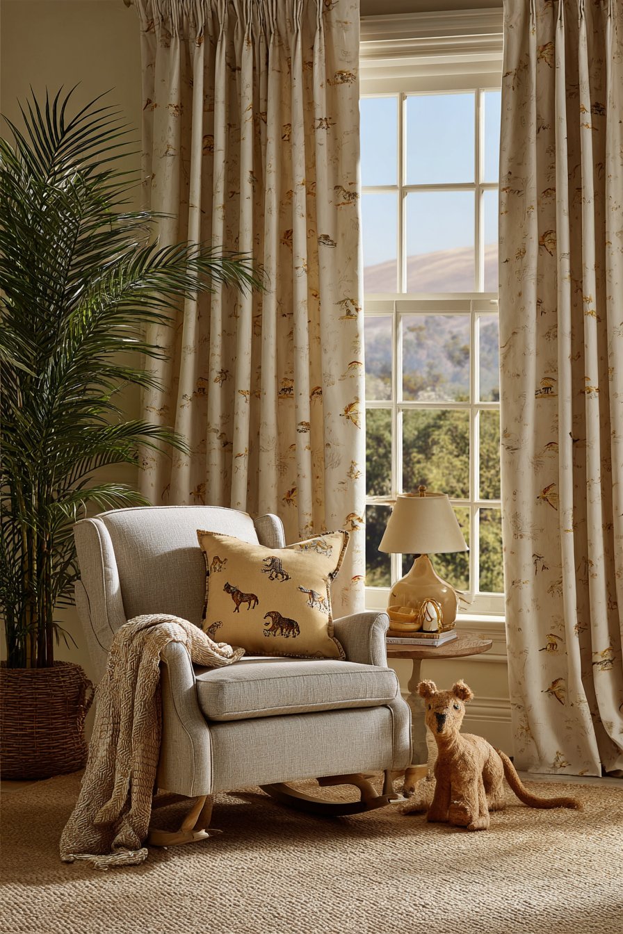 Cozy Safari Reading Nook Retreat