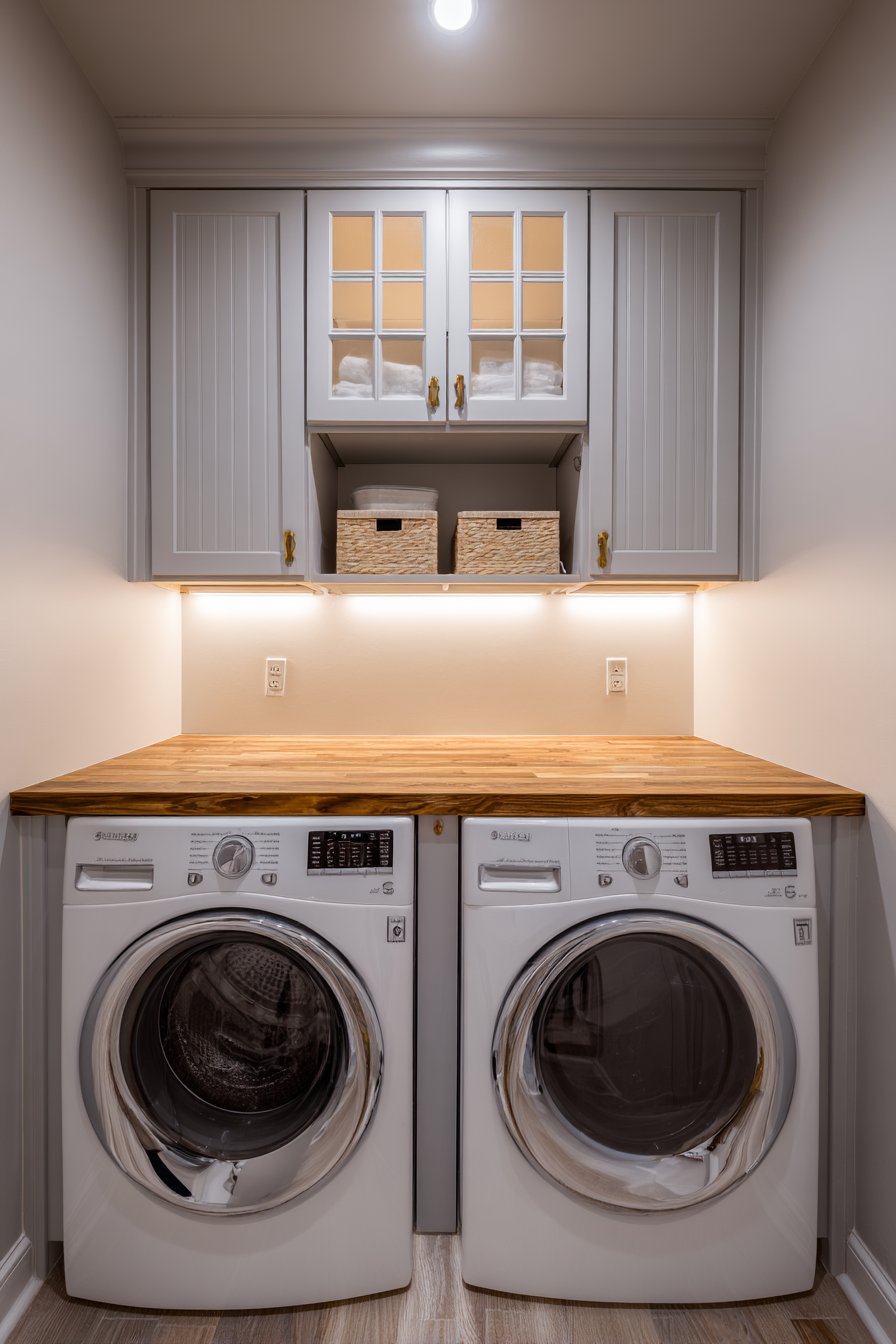 Custom Cabinet System with Concealed Appliances