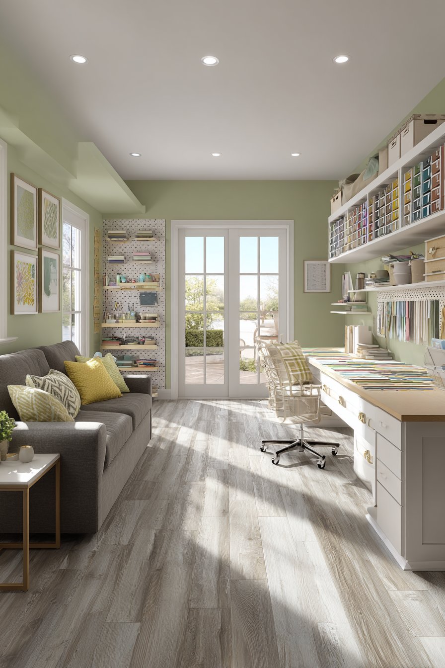 Creative Craft Room with Guest Accommodations