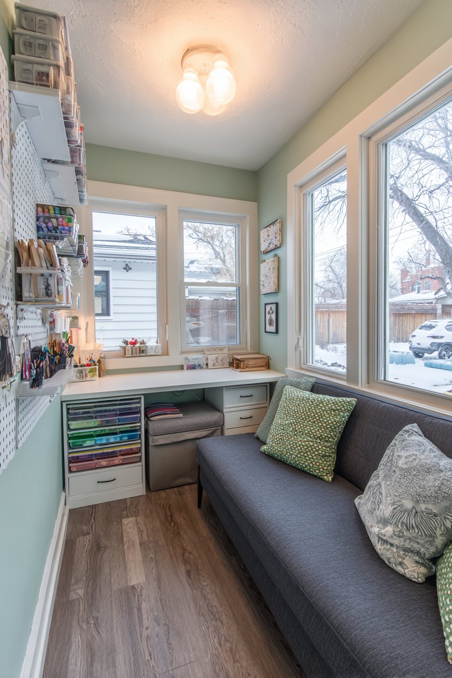 Creative Craft Room with Guest Accommodations