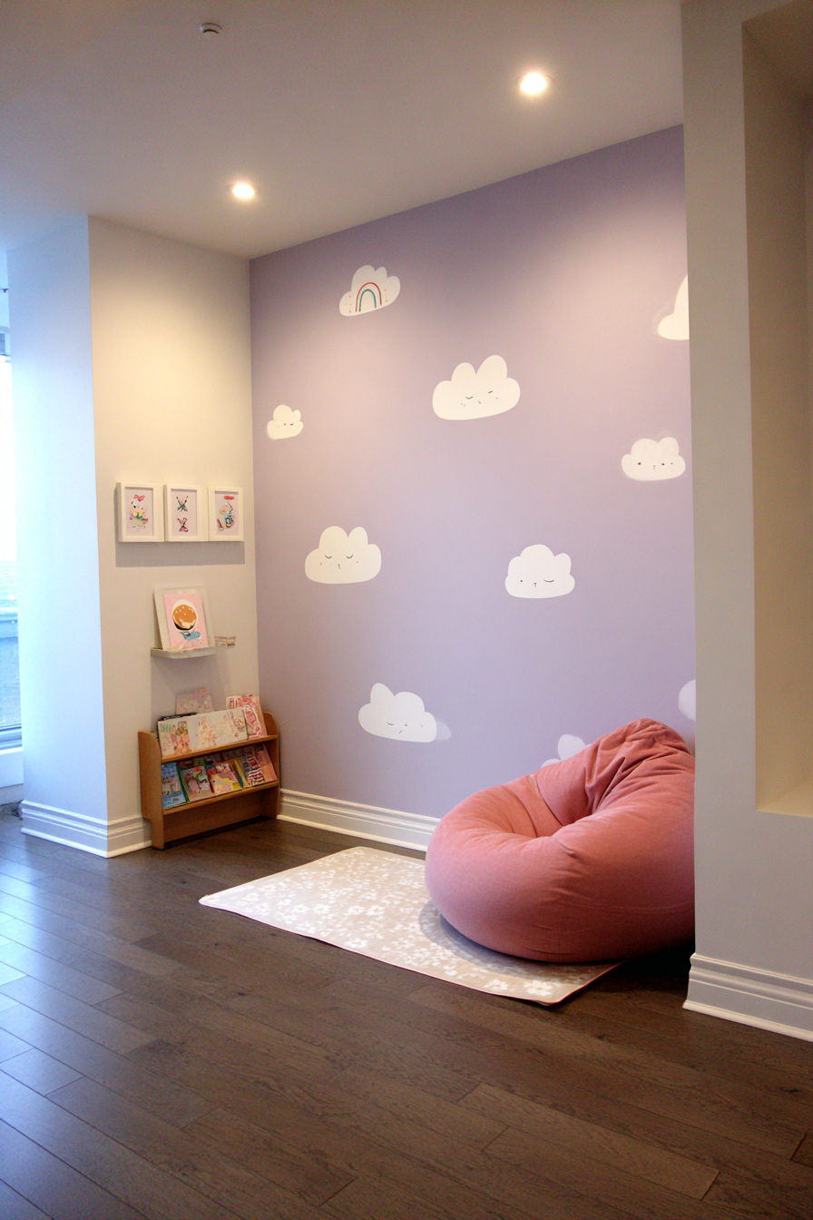 Creative Expression Through Lavender Cloud Murals