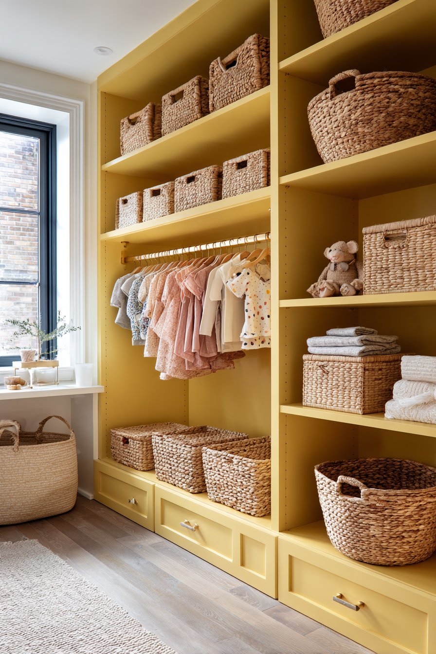 Organized Daffodil Yellow Storage System