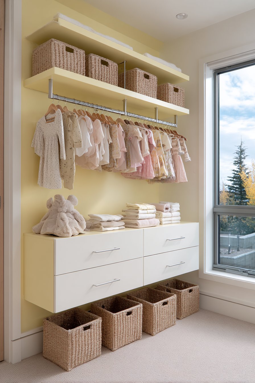 Organized Daffodil Yellow Storage System