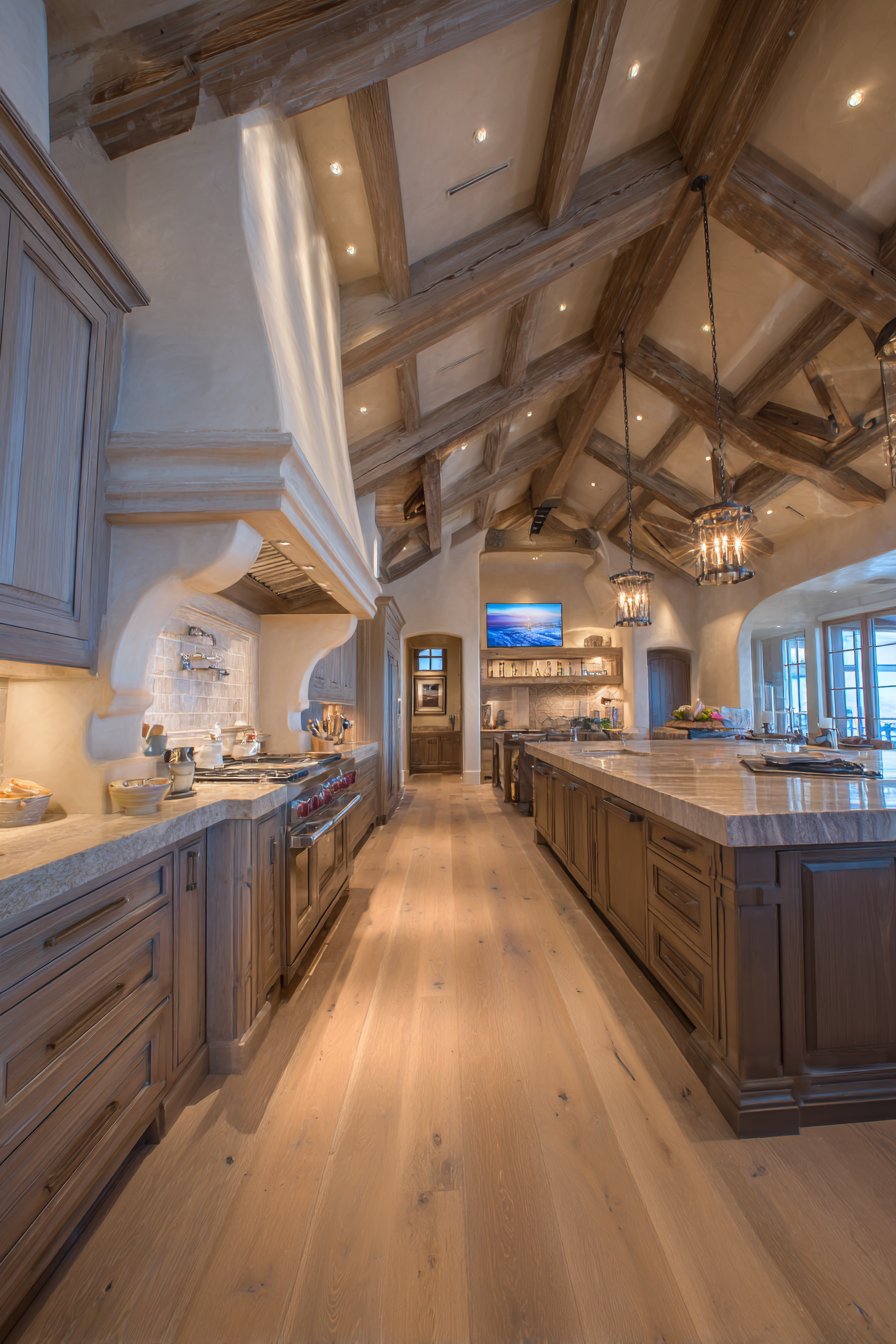 Textured Plaster Hood Architectural Statement