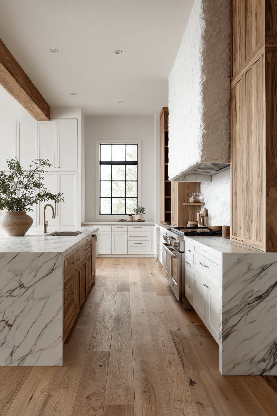 Textured Plaster Hood Architectural Statement