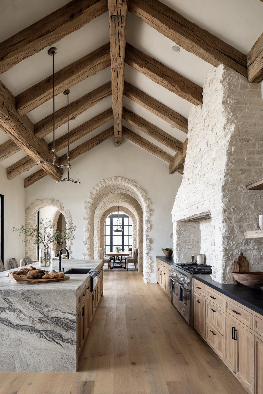 Textured Plaster Hood Architectural Statement