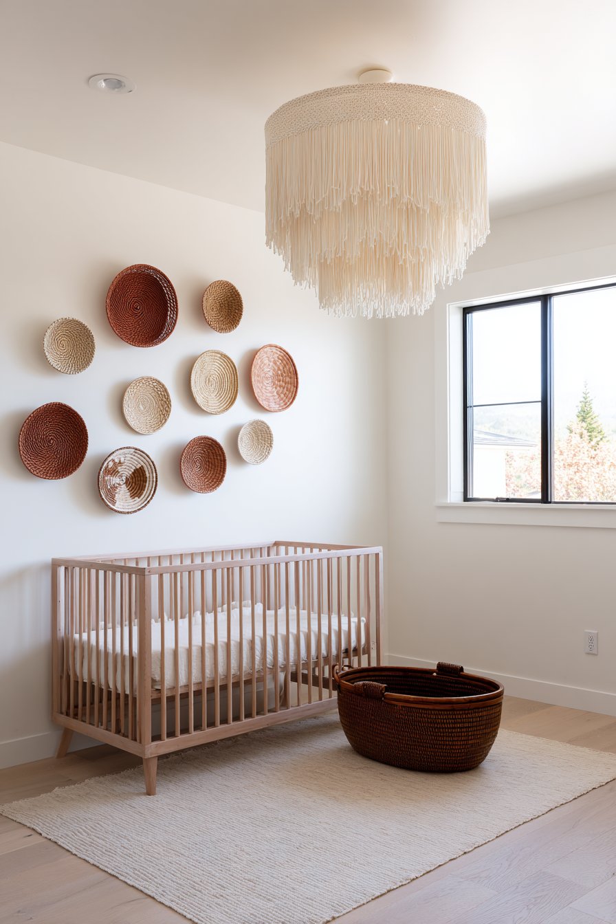 Macramé Canopy Over Moses Basket