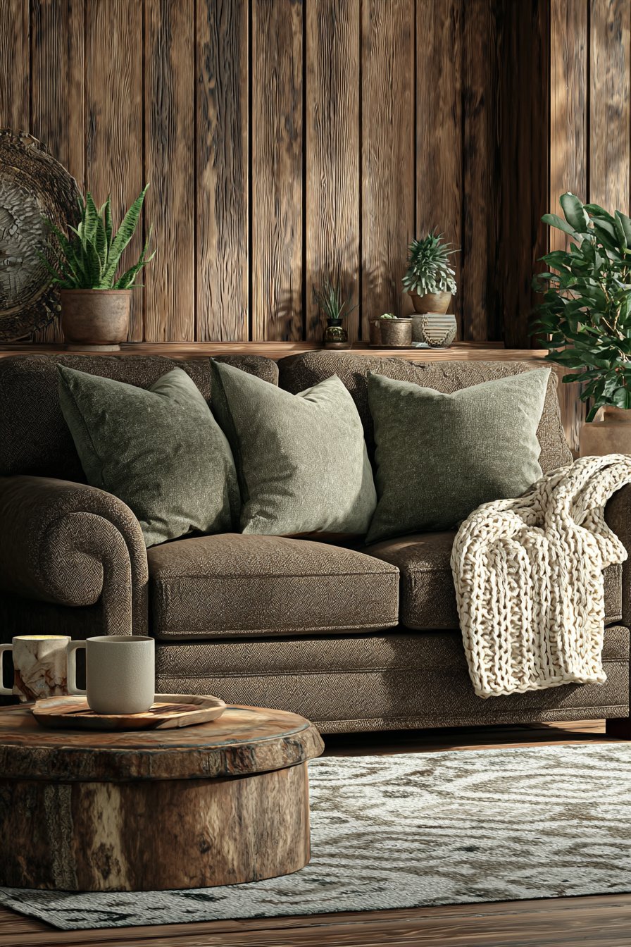 Cozy Tweed and Moss Green Comfort