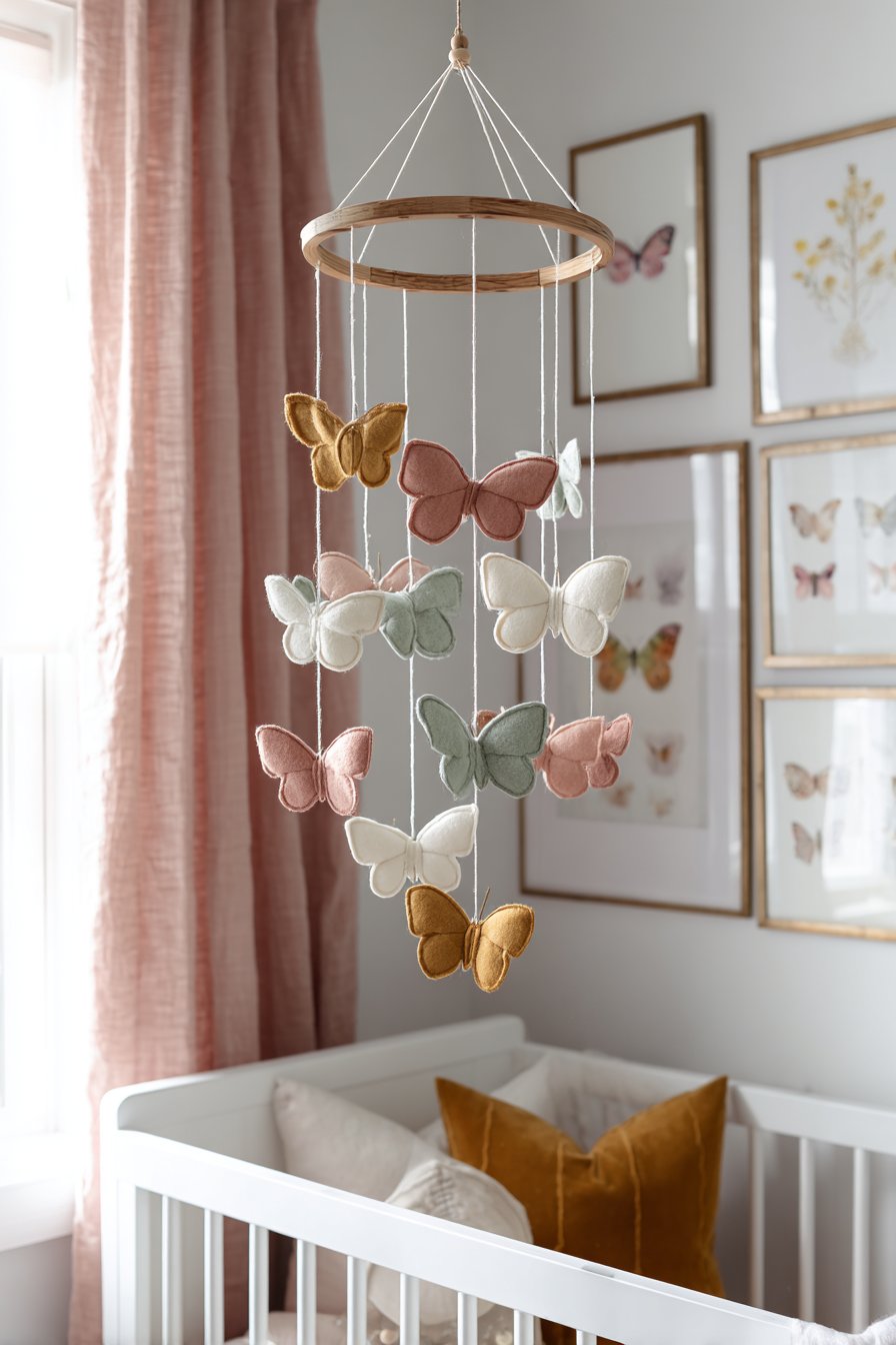 Handcrafted Mobile as Artistic Centerpiece