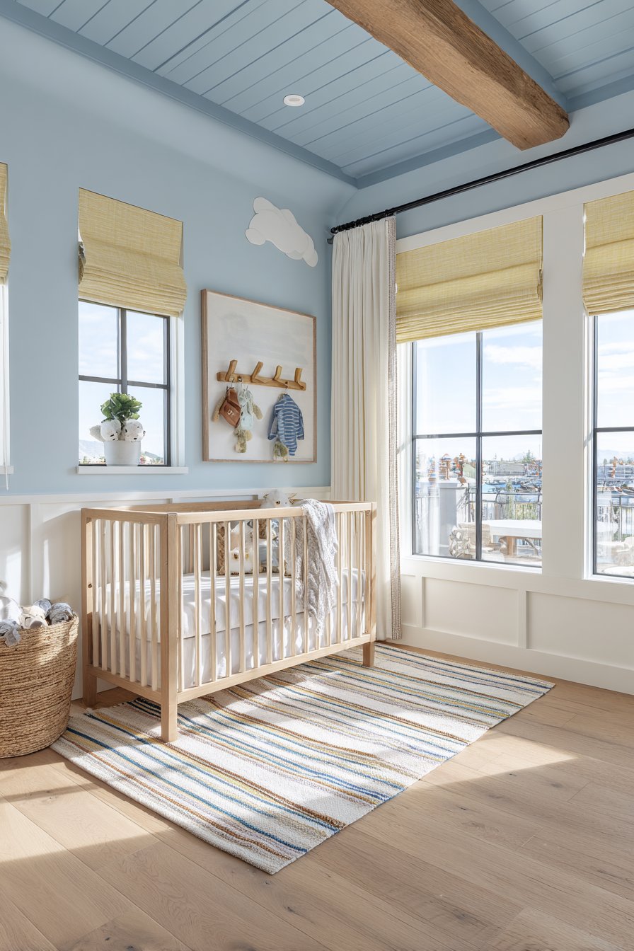 Periwinkle Sky Ceiling Treatment