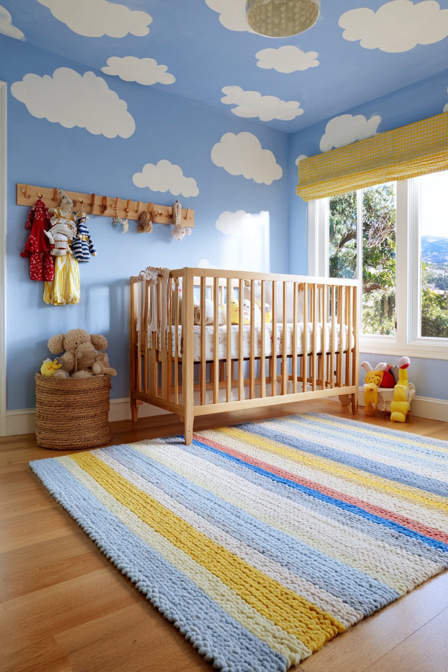 Periwinkle Sky Ceiling Treatment