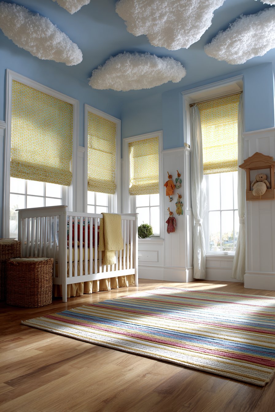 Periwinkle Sky Ceiling Treatment