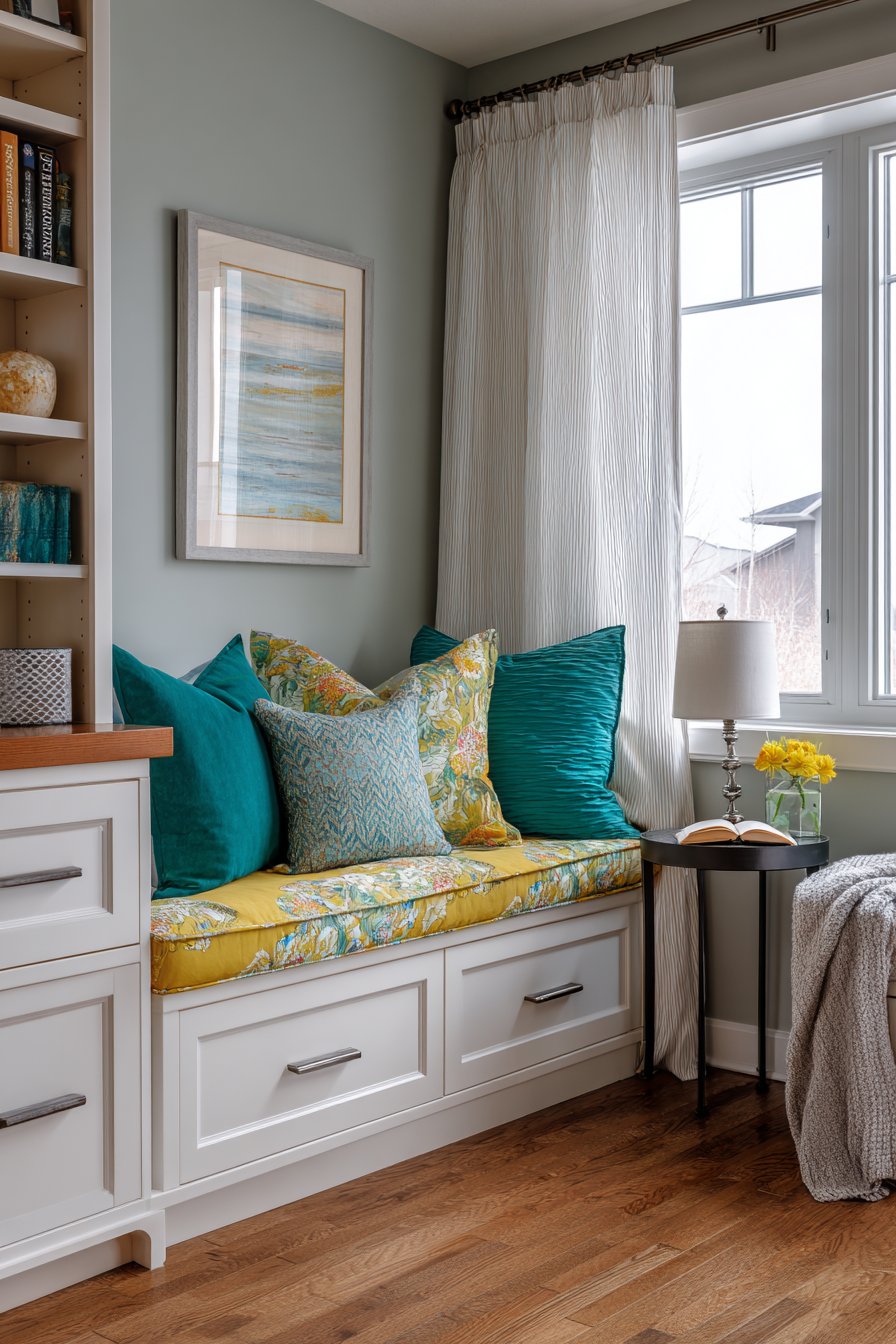 Cozy Window Seat Reading Nook