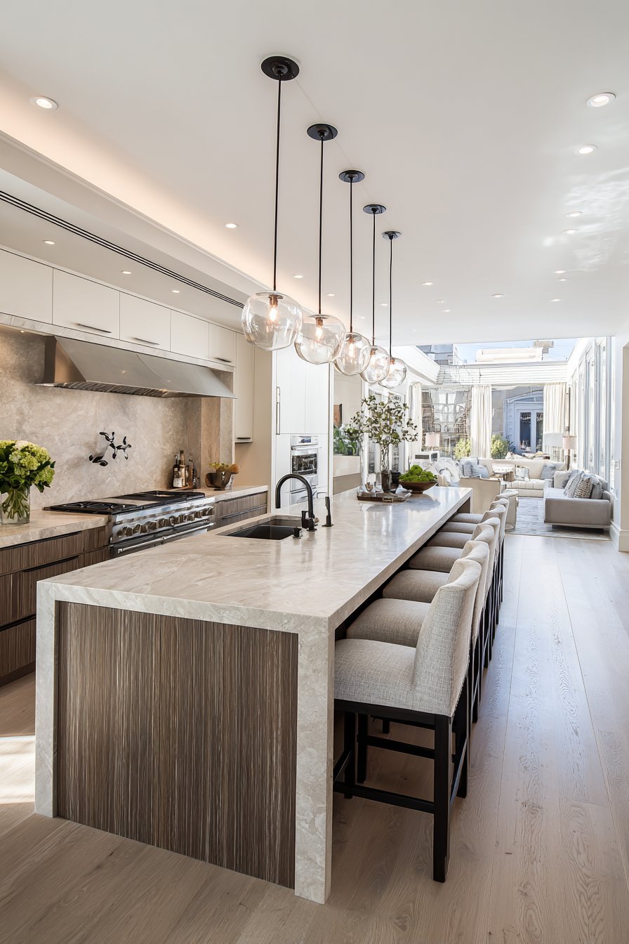 Double Island Entertaining Layout