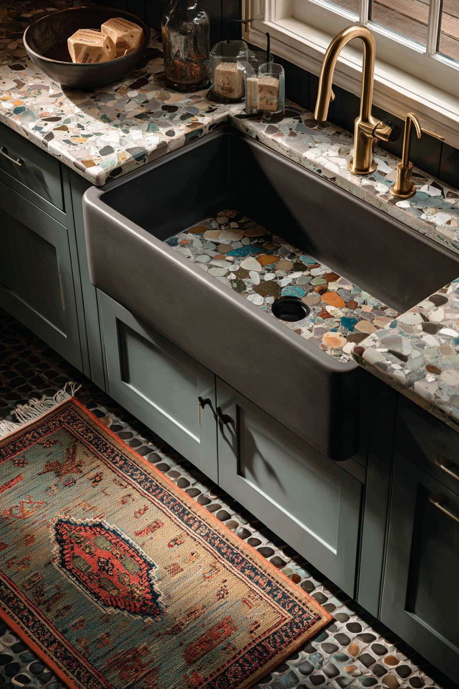 Farmhouse Sink with Modern Twist