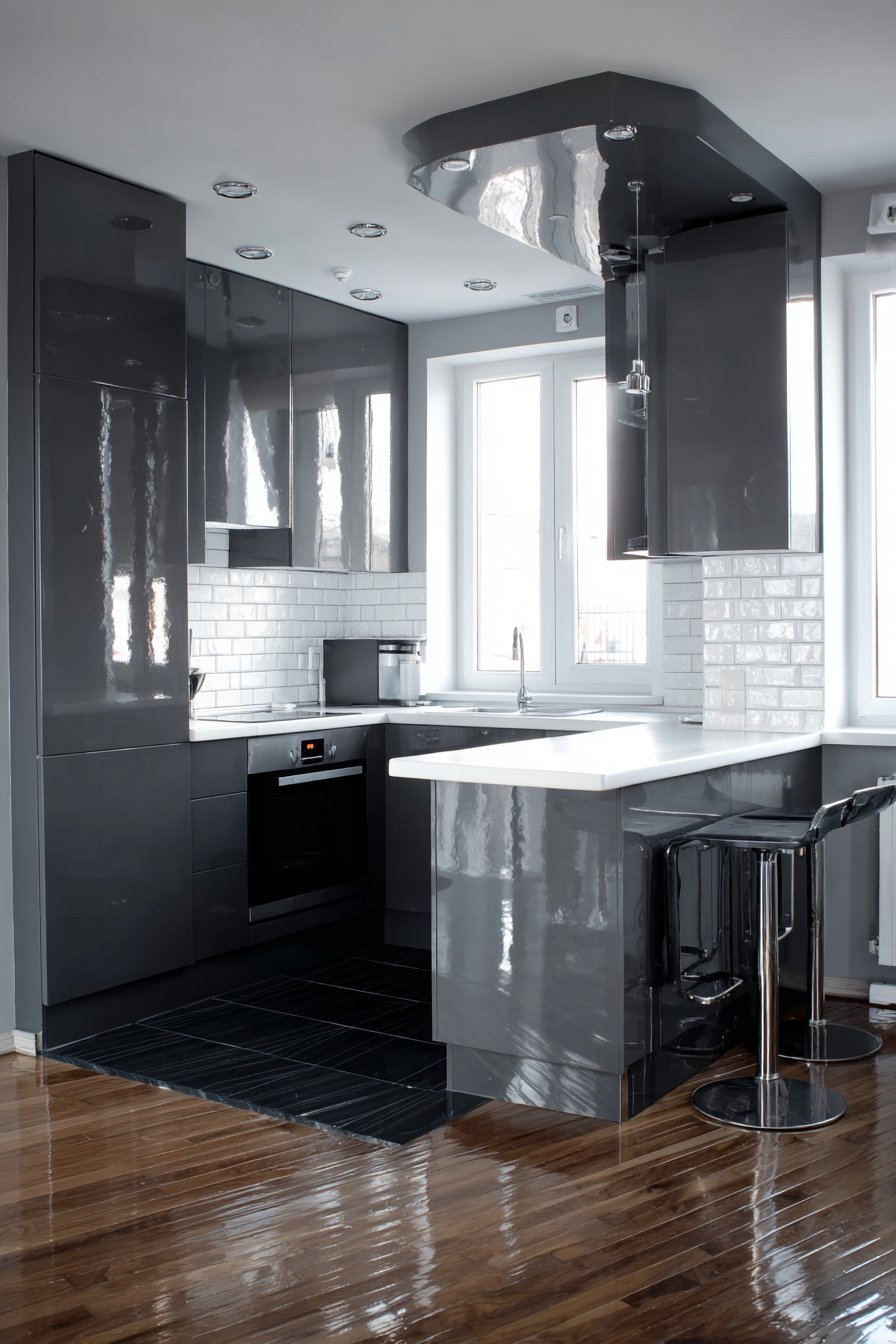 Compact Charcoal Grey Space Maximizer