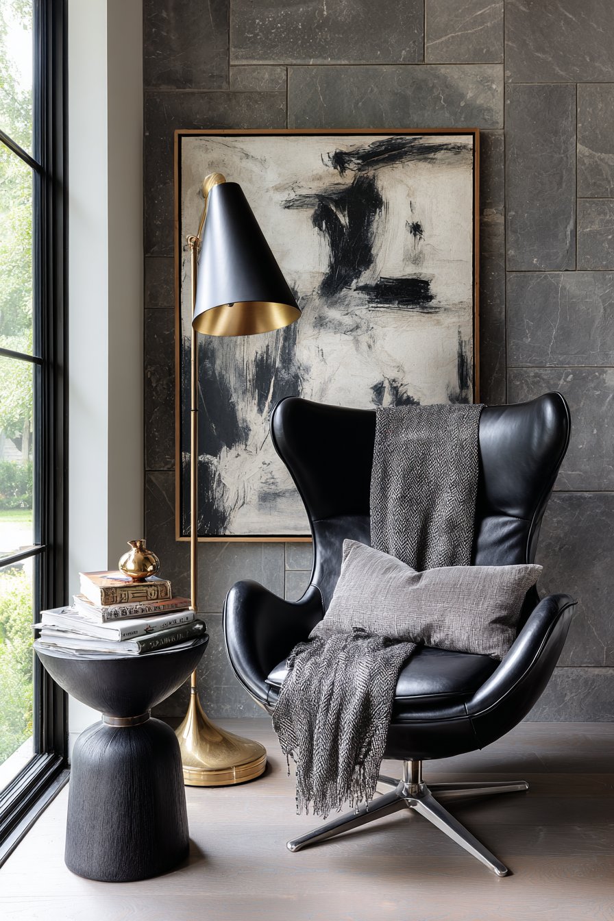 Contemporary Reading Nook Corner