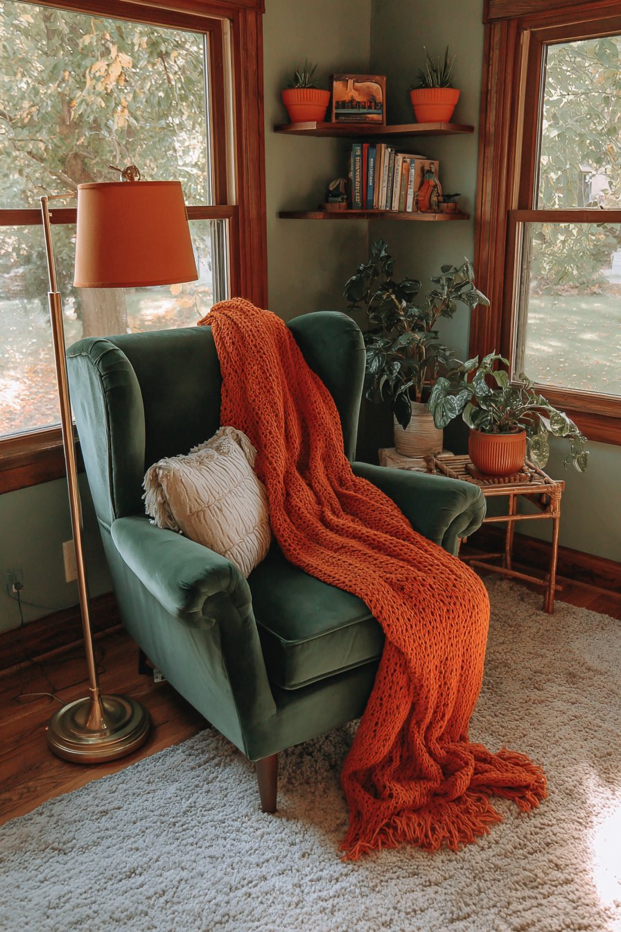 Cozy Emerald Reading Retreat