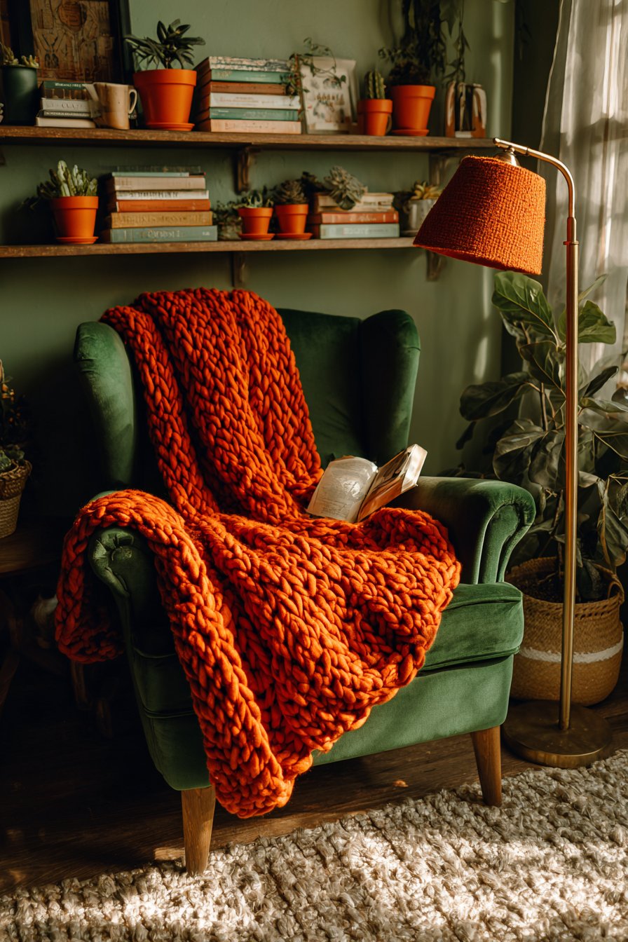 Cozy Emerald Reading Retreat