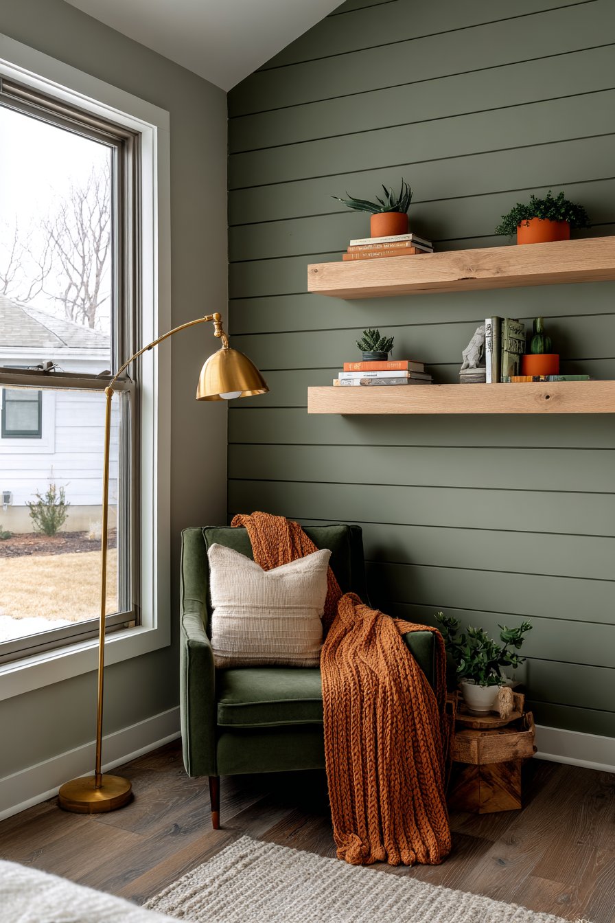 Cozy Emerald Reading Retreat