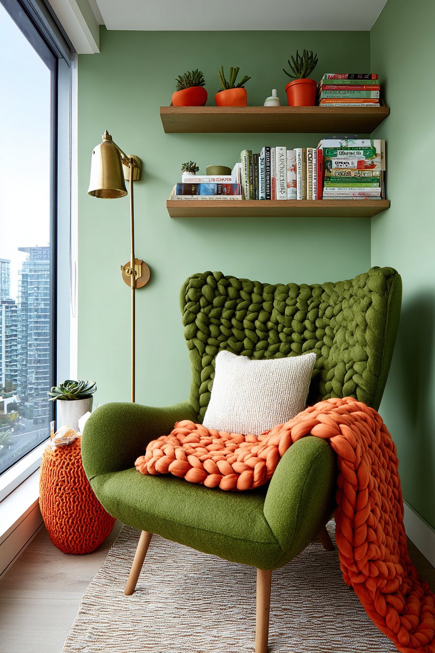 Cozy Emerald Reading Retreat