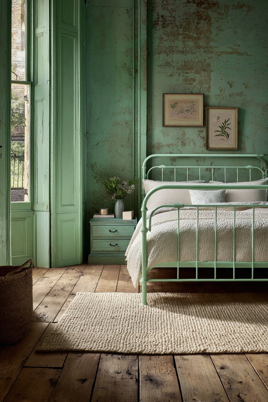 Vintage Iron Bed Charm