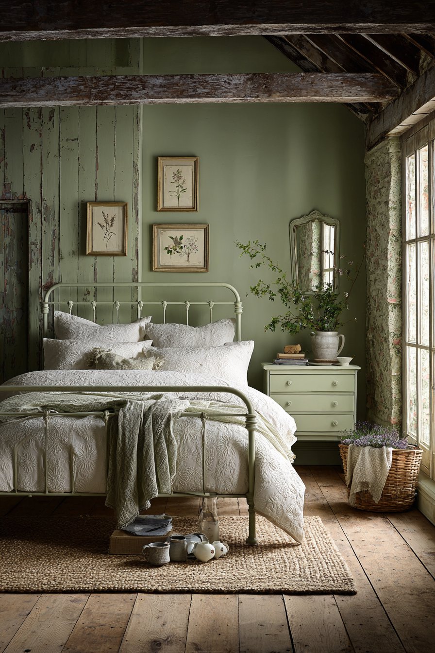 Vintage Iron Bed Charm