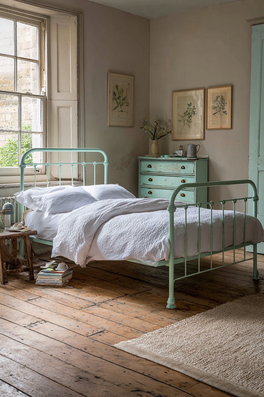 Vintage Iron Bed Charm