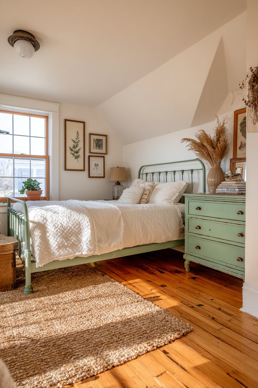 Vintage Iron Bed Charm