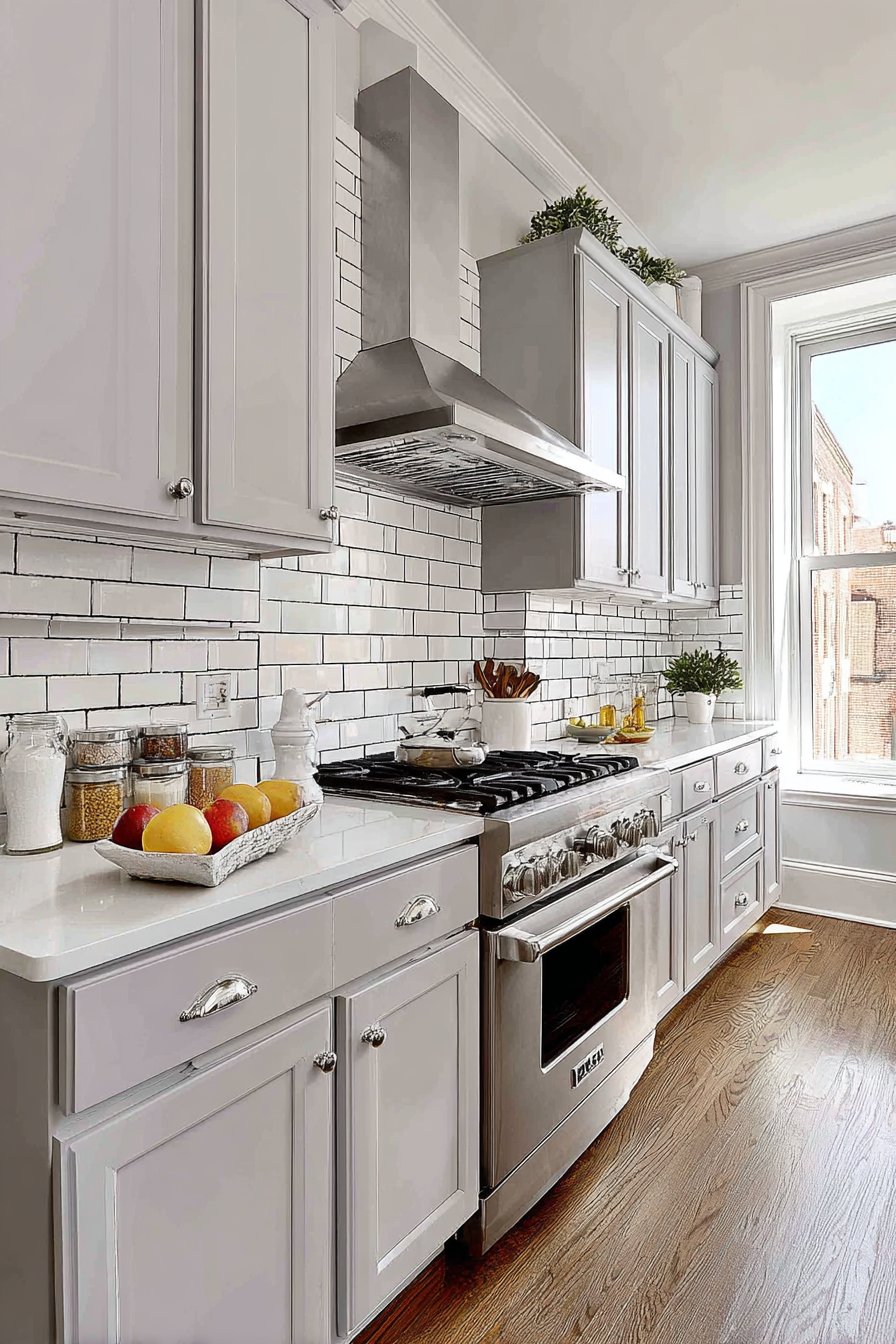 Classic Subway Tile Backsplash Protection