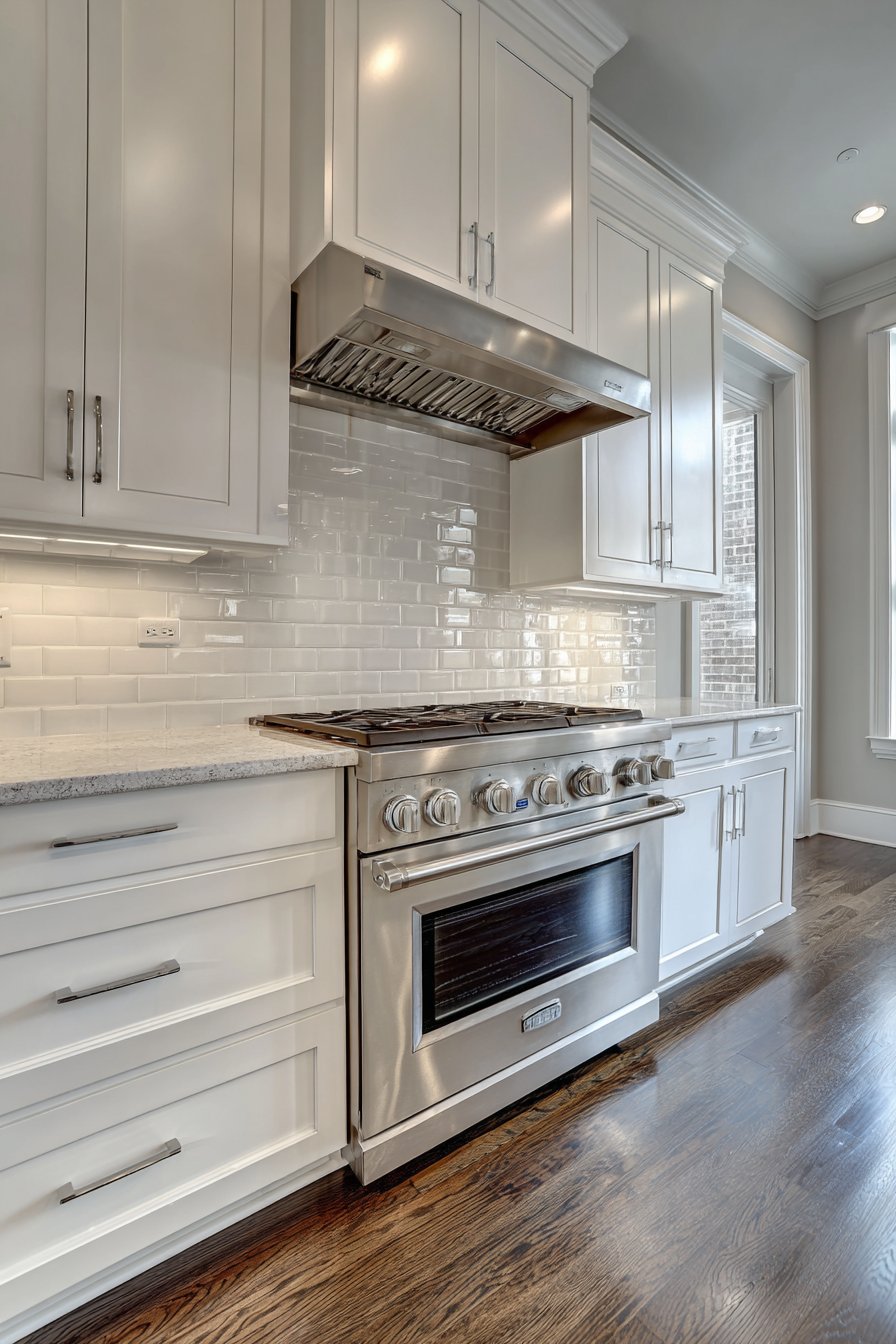 Classic Subway Tile Backsplash Protection